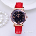 Relojes Gogoey, reloj de cuero con cielo estrellado para mujer, pulsera de vestir elegante con diamantes a la moda para mujer, reloj femenino de alta calidad